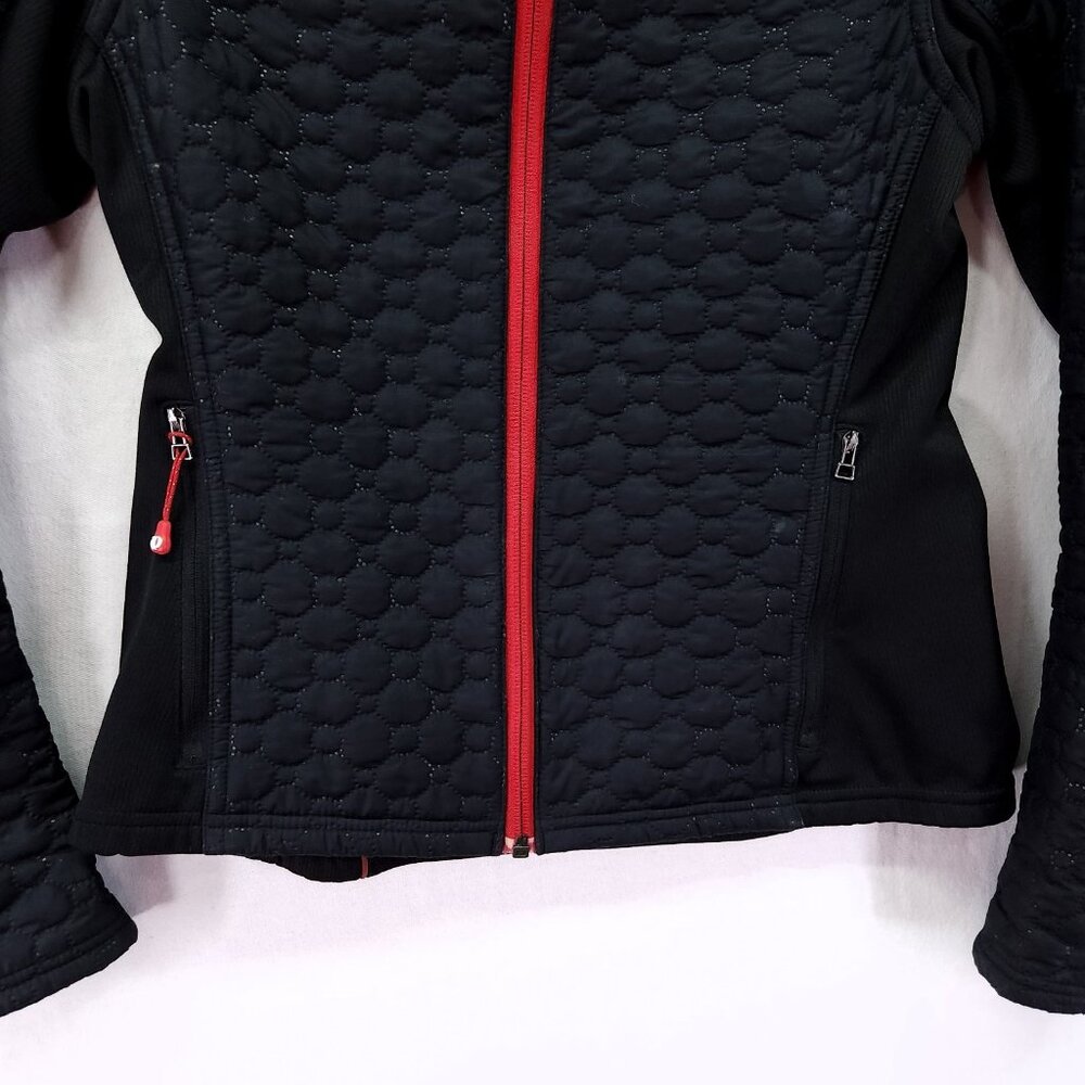 Pearl Izumi Technical Thermal Cycling Jacket Size Small Black Red Trim - Picture 10 of 13
